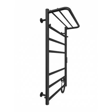 Vannitoa rätikukuivati HOME 95W/230V 77x53 cm roostevaba/must parempoolne