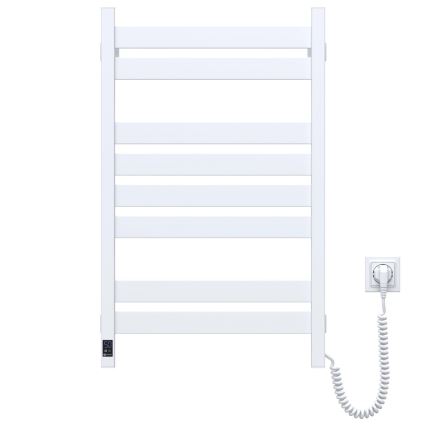 Vannitoa redelradiaator termostaadiga LARGO 432W/230V 80,6 cm IP44, valge, parempoolne, kandiline