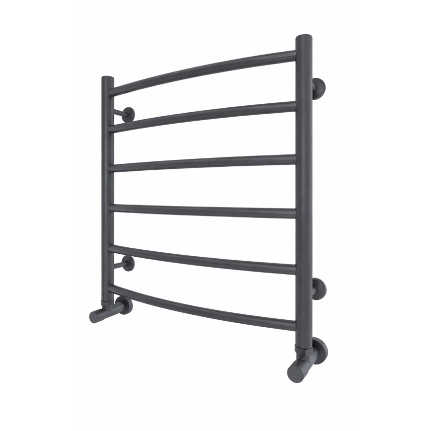 Vannitoa rätikuradiaator INOX CLASSIC 122W/230V 57x53 cm roostevaba teras/antratsiit