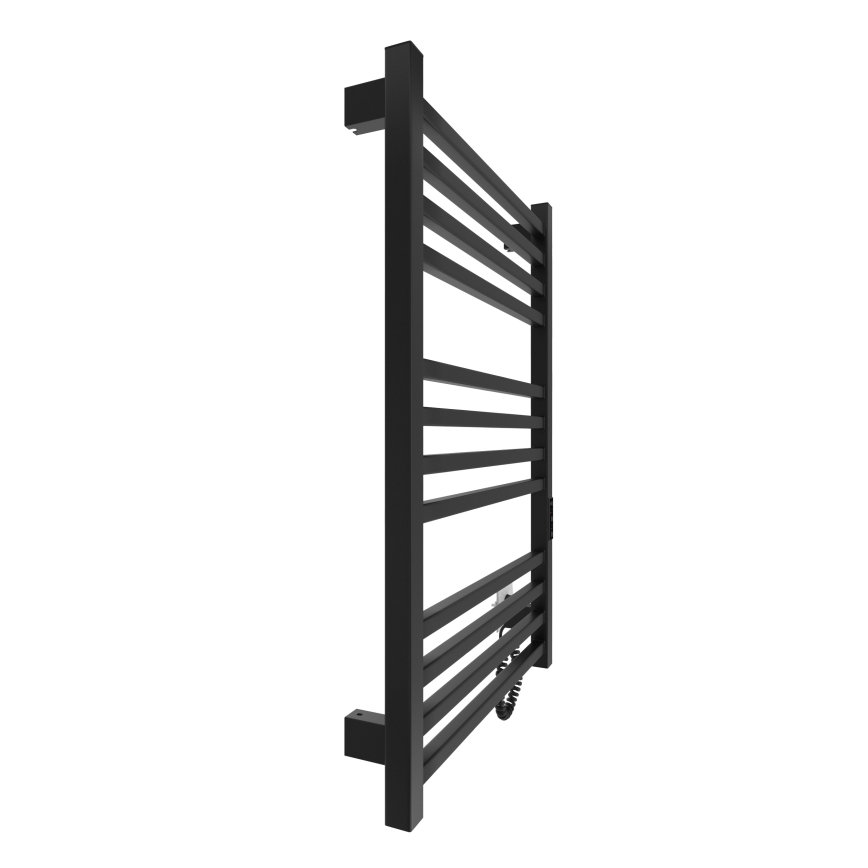 Vannitoa rätiradiaator HF LONDON 165W/230V 77x53 cm must, parempoolne