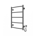 Vannitoa redelradiaator CLASSIC 65W/230V 66x42 cm roostevaba teras/antratsiit, parempoolne