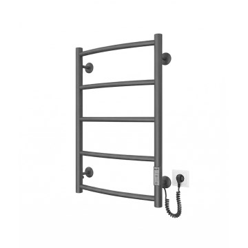 Vannitoa redelradiaator CLASSIC 65W/230V 66x42 cm roostevaba teras/antratsiit, parempoolne