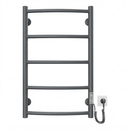 Vannitoa redelradiaator CLASSIC 65W/230V 66x42 cm roostevaba teras/antratsiit, parempoolne