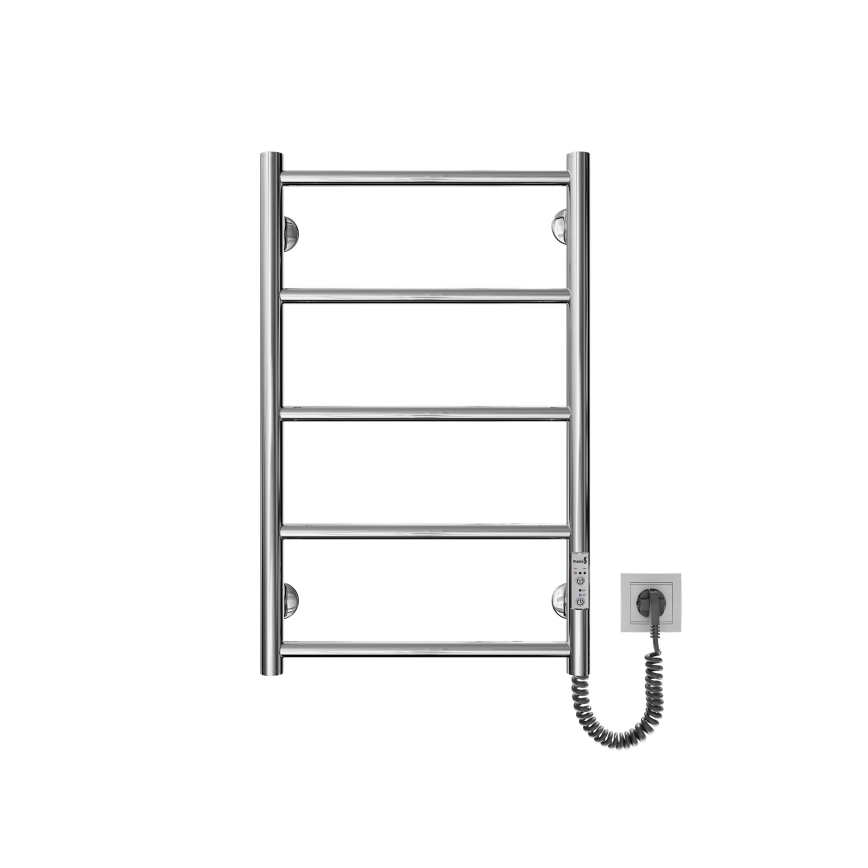 Vannitoa redelradiaator CLASSIC 65W/230V 66x42 cm roostevabast terasest / läikiv kroom parempoolne