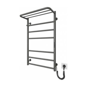 Vannitoa redelradiaator HOME 95W/230V 77x53 cm roostevaba teras/antratsiit parempoolne