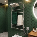 Vannitoa redelradiaator HOME 95W/230V 77x53 cm roostevaba teras/kroomitud parempoolne