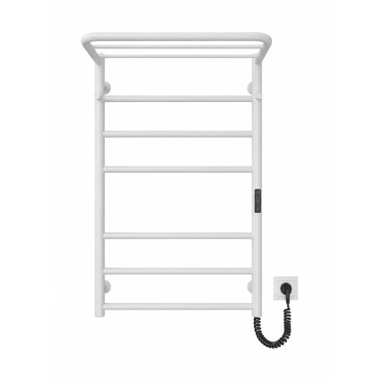 Vannitoa redelradiaator HOME 95W/230V 77x53 cm roostevaba/valge parempoolne