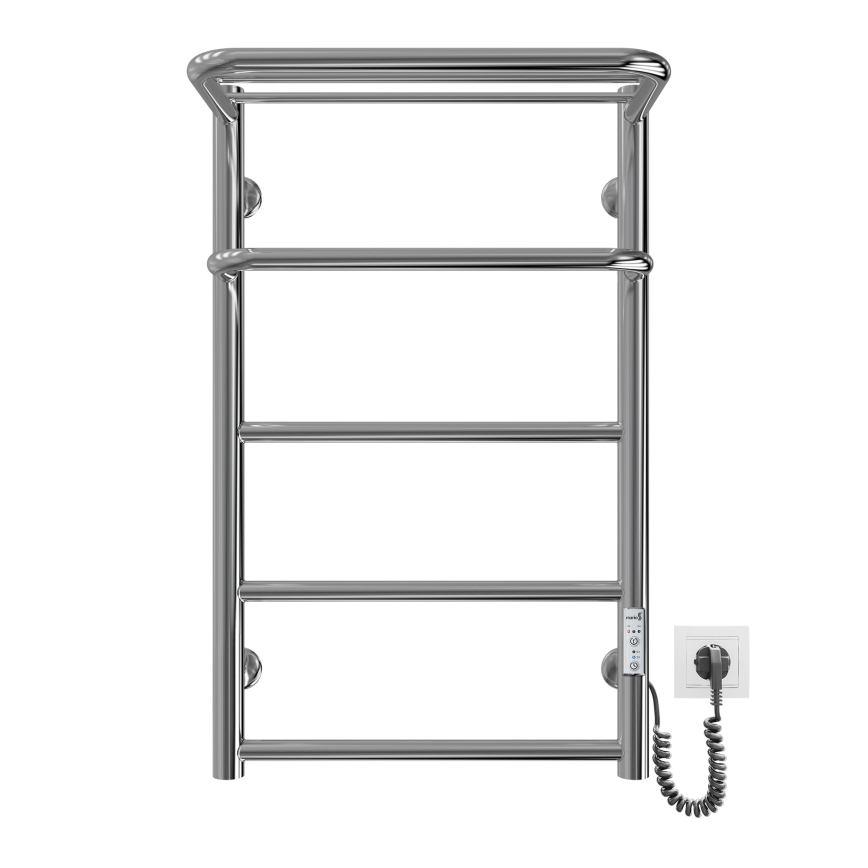 Vannitoa redelradiaator HOTEL 75W/230V 66x42 cm roostevaba teras/kroom parempoolne