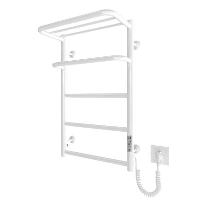 Vannitoa redelradiaator HOTEL 75W/230V 66x42 cm roostevaba/valge parempoolne