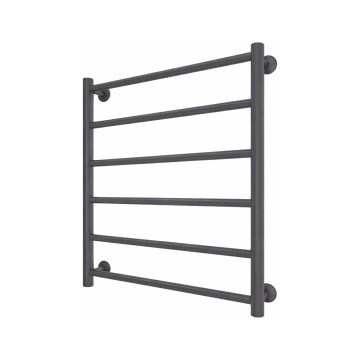 Vannitoa redelradiaator INOX FLAT 122W/230V 57x43 cm roostevaba teras/antratsiit