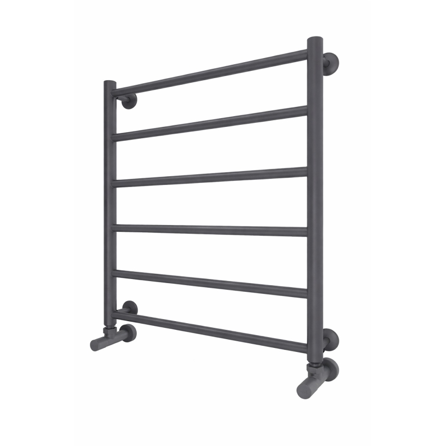 Vannitoa redelradiaator INOX FLAT 122W/230V 57x43 cm roostevaba teras/antratsiit