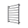 Vannitoa redelradiaator INOX FLAT 163W/230V 77x53 cm roostevaba teras/antratsiit