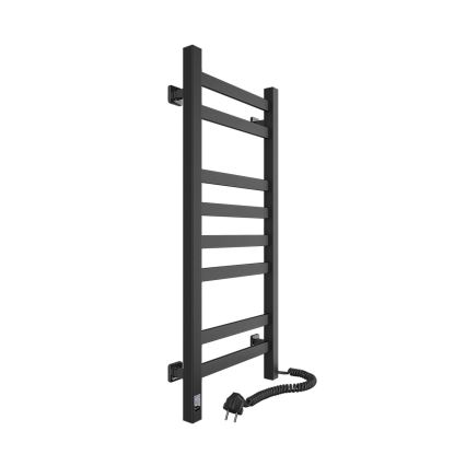 Vannitoa redelrätikuivati termostaadiga AVANGARD 251W/230V 80,6cm IP44 must parempoolne kandiline