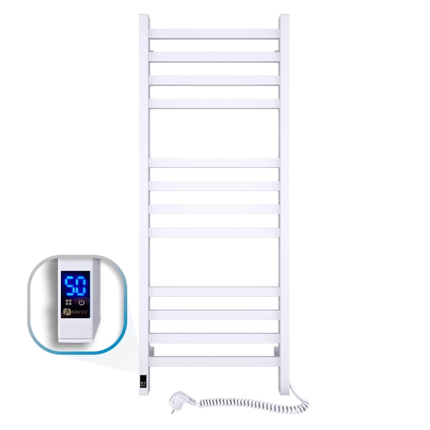 Vannitoa rätikuivati termostaadiga AVANGARD 459W/230V 120,6cm IP44 valge parempoolne kandiline