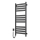 Vannitoa redelradiaator termostaadiga LARGO 256W 120x50 cm  must vasakpoolne