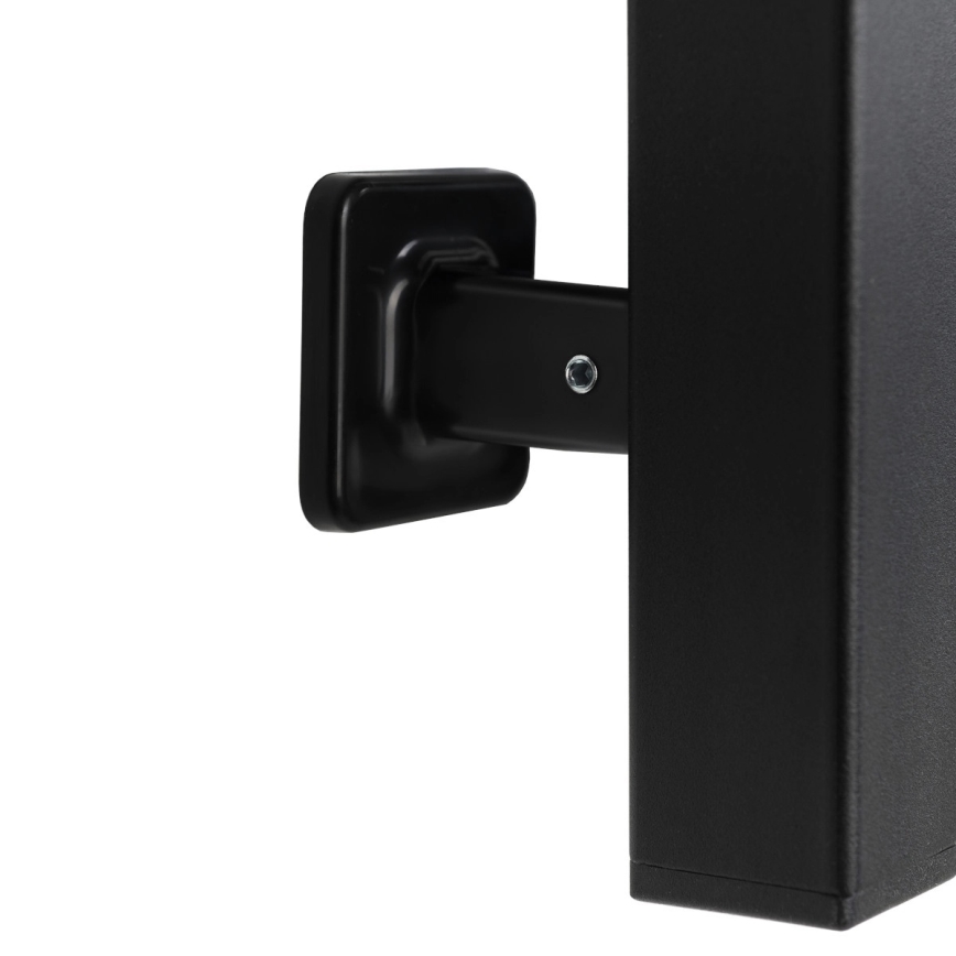 Vannitoa rätikukuivati termostaadiga LARGO 432W/230V, 80,6 cm, IP44, must, parempoolne, nurgeline
