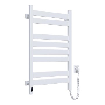 Vannitoa redelradiaator termostaadiga LARGO 432W/230V 80,6 cm IP44, valge, parempoolne, kandiline