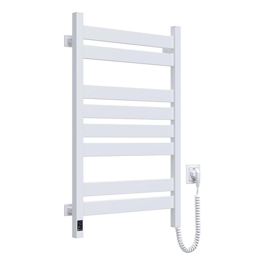 Vannitoa redelradiaator termostaadiga LARGO 432W/230V 80,6 cm IP44, valge, parempoolne, kandiline