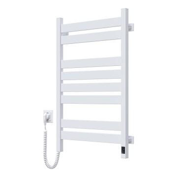 Vannitoa redelrätikukuivati termostaadiga LARGO 432W/230V 80,6 cm IP44 valge vasakpoolne nurgeline
