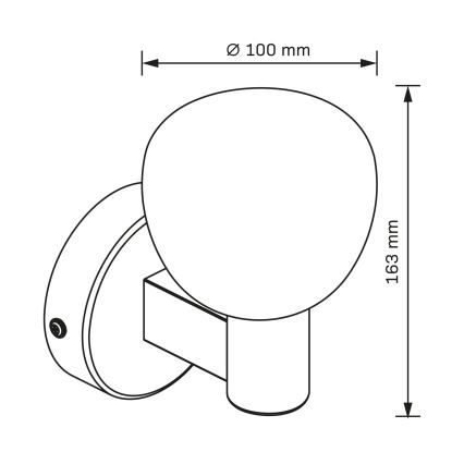 Vannitoa seinavalgusti POLA 1xG9/5W/230V IP44 must/läbipaistev