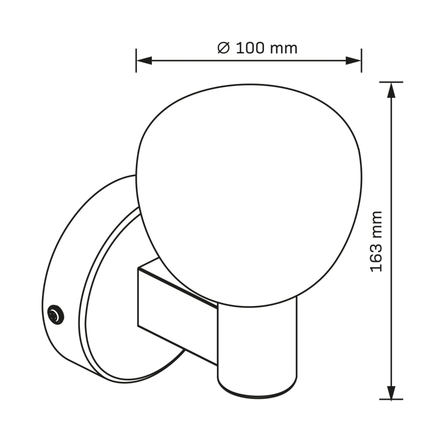 Vannitoa seinavalgusti POLA 1xG9/5W/230V IP44 must/läbipaistev