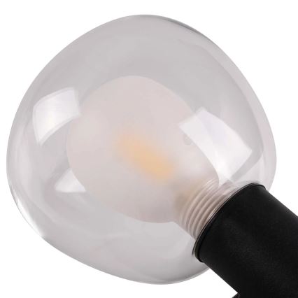 Vannitoa seinavalgusti POLA 2xG9/5W/230V IP44 must/läbipaistev