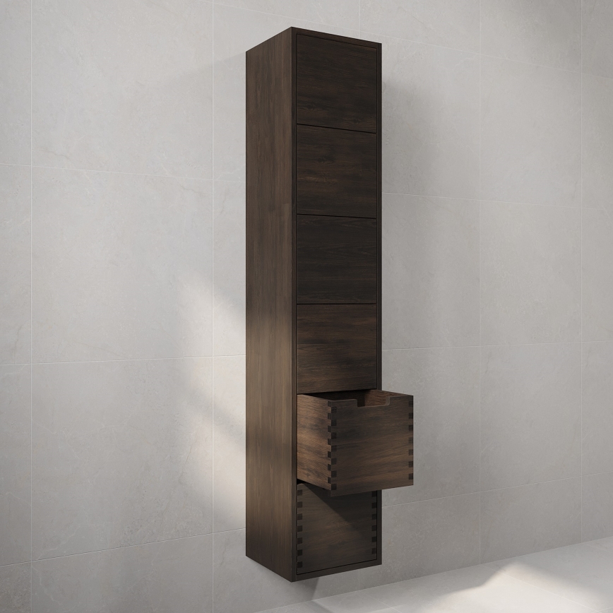 Vannitoakapp GRIBSKOV 175 cm pruun/tamm