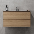 Vannitoakapp HENRY 91 cm valamuga, tamme viimistlus