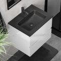 Vannitoakapp KENWOOD koos valamuga 61x52x45 cm valge/must