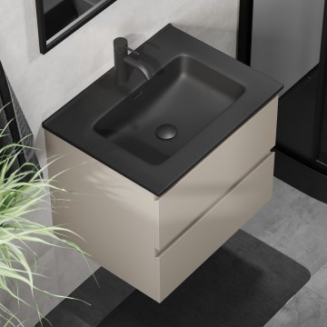 Vannitoakapp koos valamu KENWOOD 61x52x45 cm marakesh/must
