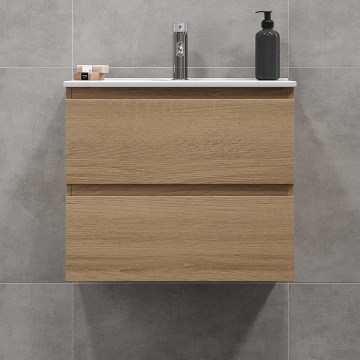 Vannitoakapp koos valamuga CONOR 61 cm tamm