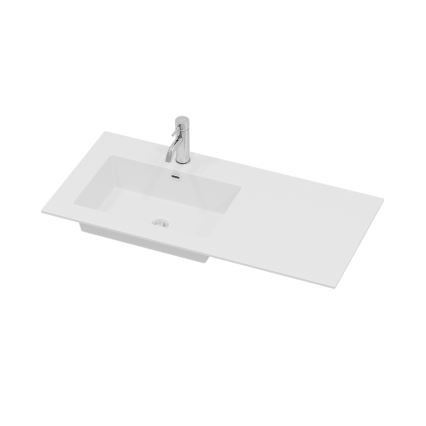 Vannitoakapp koos valamuga HELSINKI 95 cm vasak/must