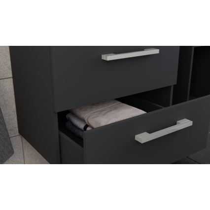 Vannitoakapp koos KATE-valamuga + peegelkapp + seinakapp antratsiit