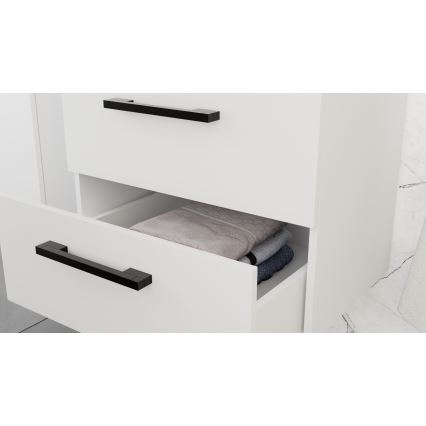 Vannitoakapp koos valamuga KATE + peegelkapp + seinakapp valge