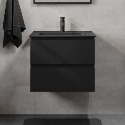 Vannitoakapp koos valamuga KENWOOD 61x52x45 cm must