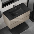 Vannitoakapp koos valamuga KENWOOD 91 cm marakesh/must