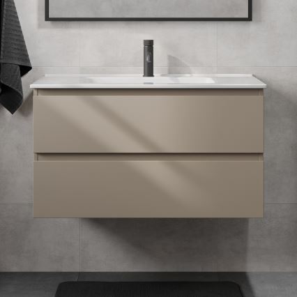 Vannitoakapp koos valamuga KENWOOD 91 cm marakesh/valge