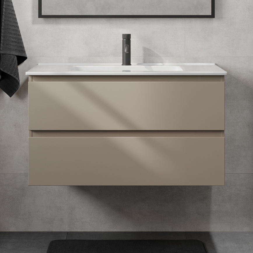 Vannitoakapp koos valamuga KENWOOD 91 cm marakesh/valge