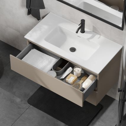 Vannitoakapp koos valamuga KENWOOD 91 cm marakesh/valge