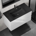 Vannitoakapp koos valamuga KENWOOD 91 cm valge/must