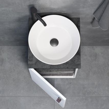 Vannitoakapp koos valamuga TAARNHOLM, valge