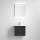 Vannitoakapp koos valamuga VIGO + LED-seinapeegel tagantvalgustusega LED/10W/230V IP44 must