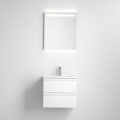 Vannitoakapp koos valamuga VIGO + seinapeegel LED-tagantvalgustusega LED/10W/230V IP44 valge