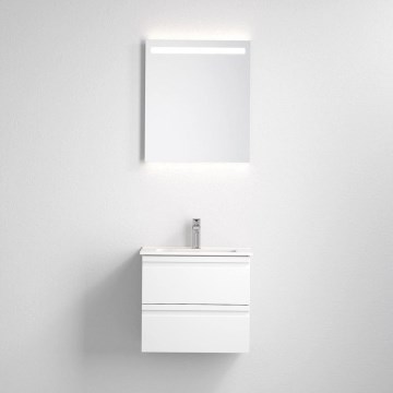Vannitoakapp koos valamuga VIGO + seinapeegel LED-tagantvalgustusega LED/10W/230V IP44 valge
