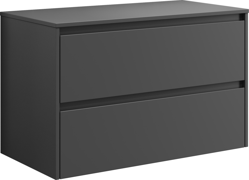 Vannitoakapp TRONDHEIM 90 cm valamule, antratsiit