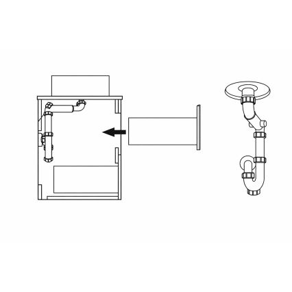 Vannitoakapp TRONDHEIM 90 cm valamule, pähkel