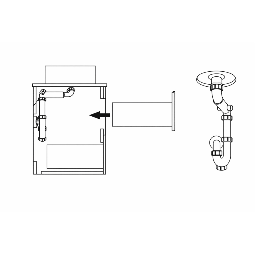 Vannitoakapp TRONDHEIM valamu jaoks, 60 cm, tamm