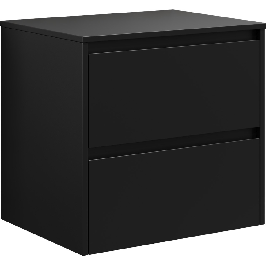 Vannitoakapp TRONDHEIM valamu jaoks 60x57x46 cm must