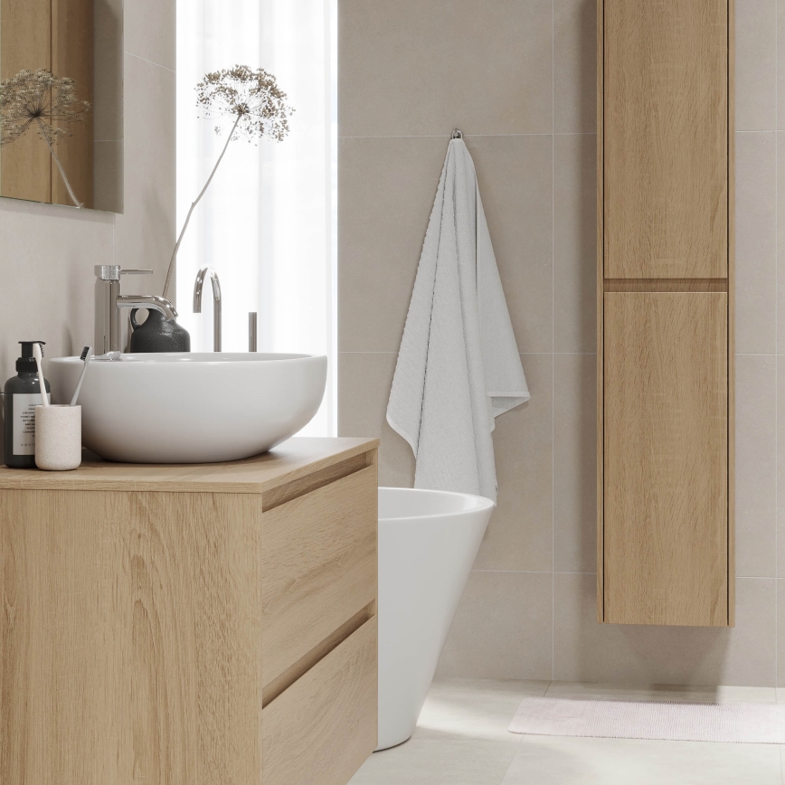 Vannitoakapp TRONDHEIM valamu jaoks 90x57x46 cm tamm