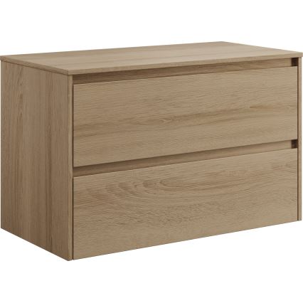Vannitoakapp TRONDHEIM valamu jaoks 90x57x46 cm tamm